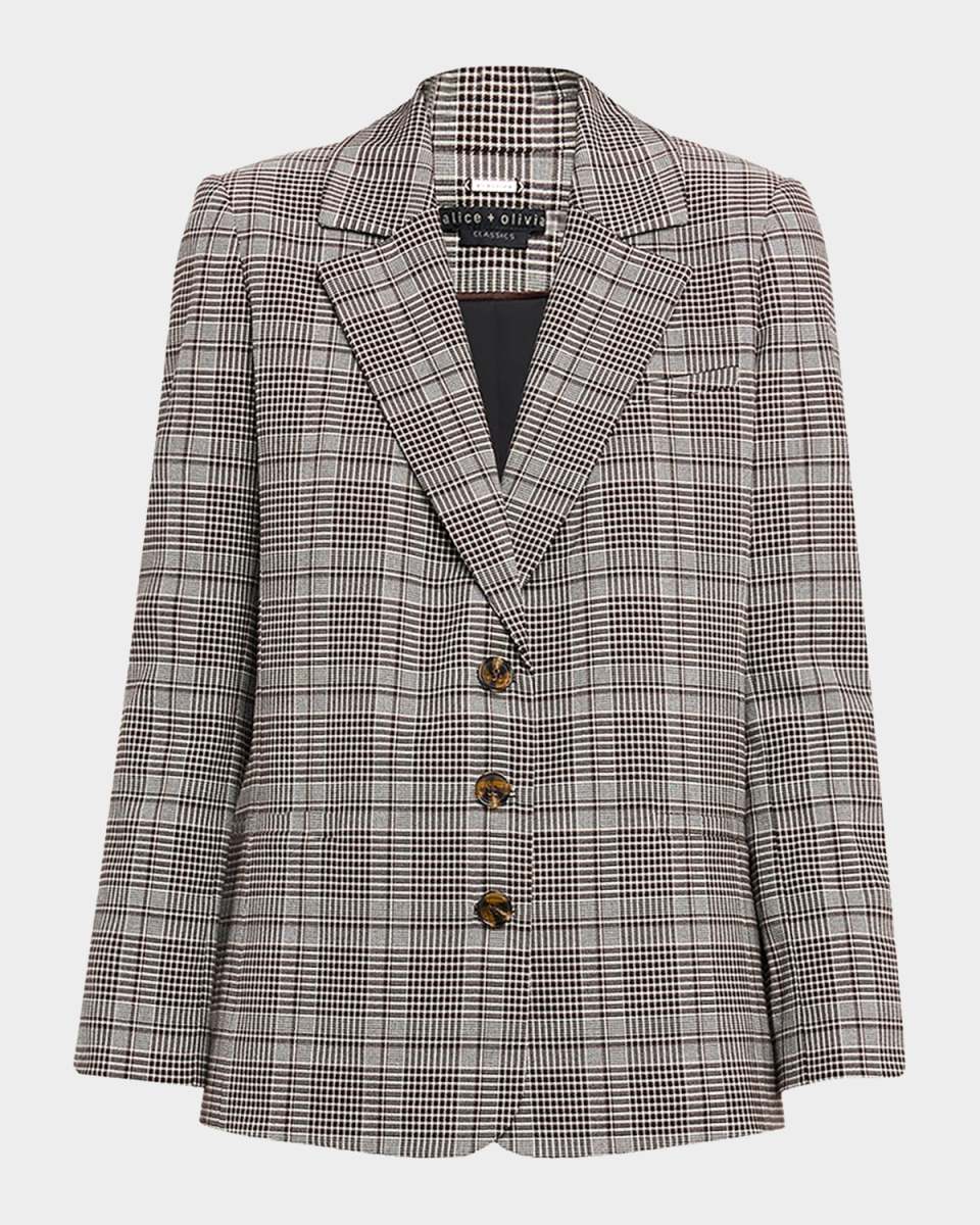 Michael Plaid Boxy Blazer